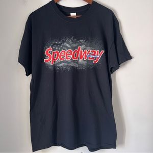 Speedway Illustrated T-shirt Vintage Car Racing Magazine Men’s Size Large